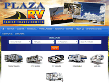 Tablet Screenshot of plazarv.com